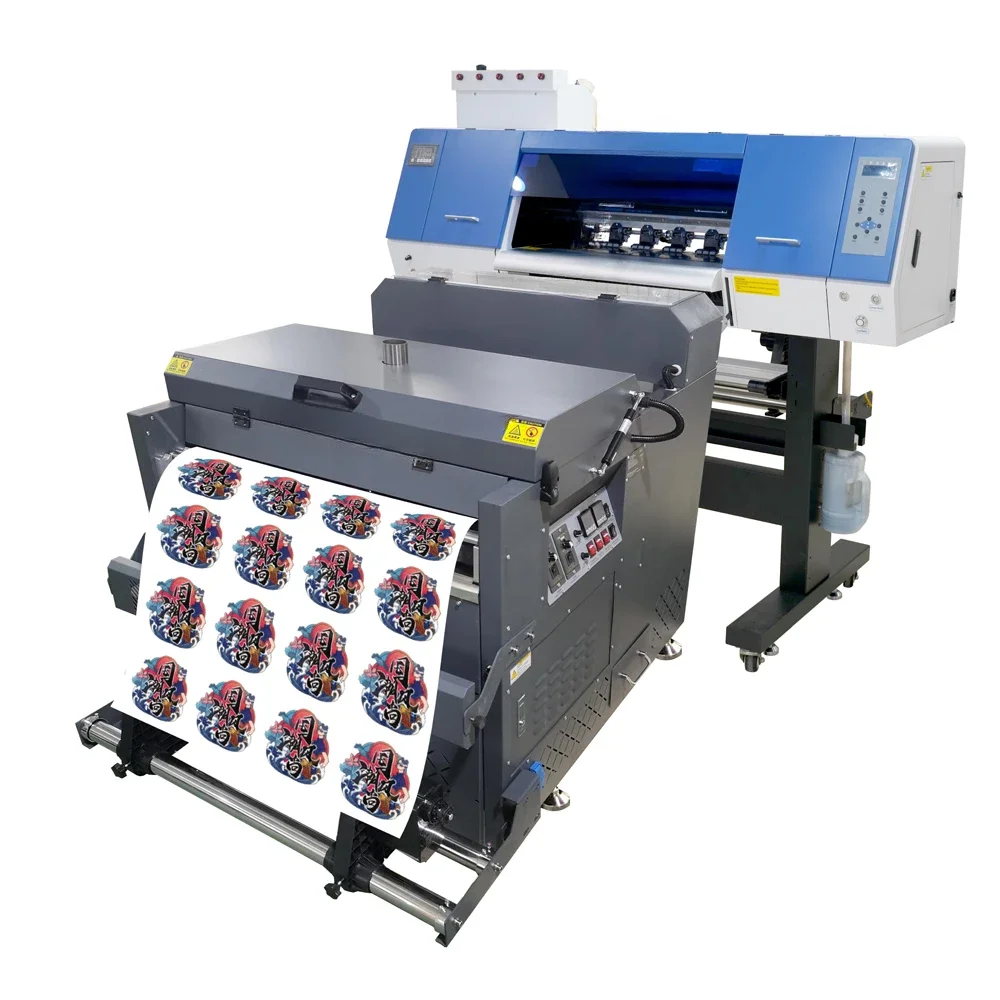 Digital T-shirt textile printing machine film printer with dual 4720 i3200 print heads