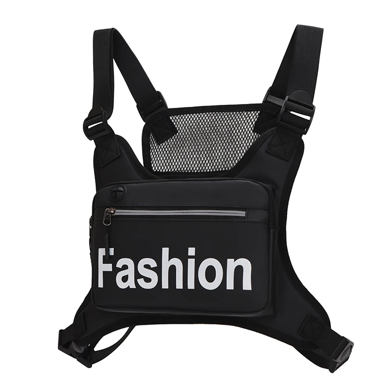 

Chest Bag Unisex Men Women Oxford Nylon Tactical Multi Pocket Outdoor Running Cycling Hiking Travel Workout Daily Chest Rig
