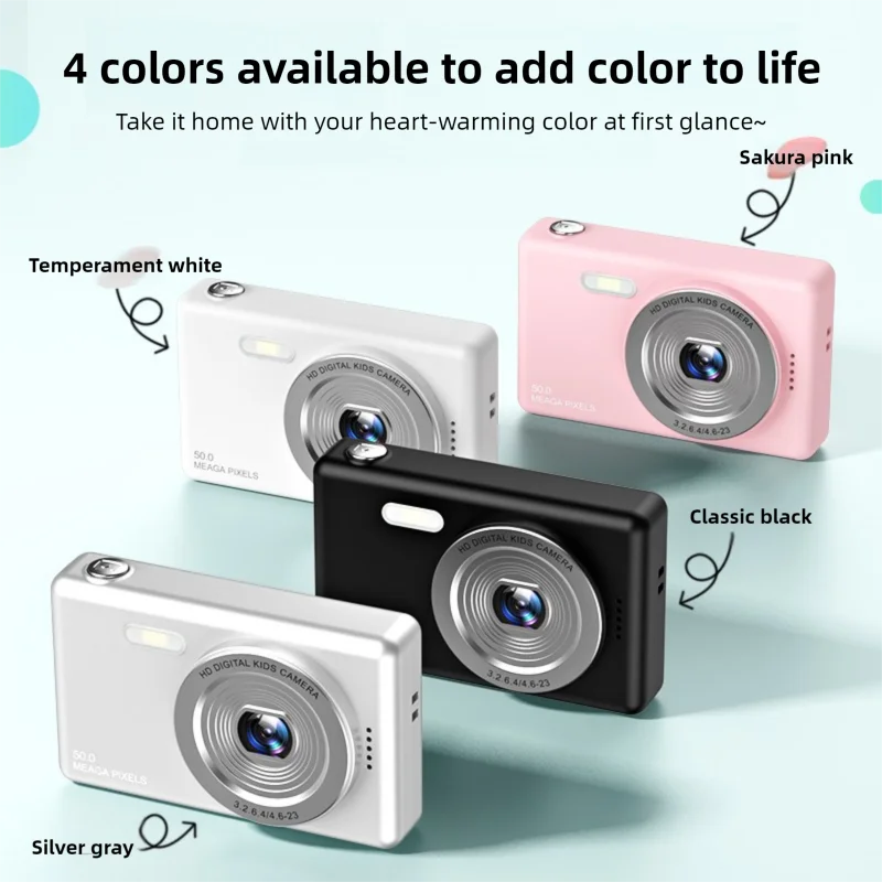 

HD Digital Camera 8X Digital Zoom 48MP Autofocus Vlogging Camera 2.4 inch Fashion Portable Video Camcorder for Beginners Kids