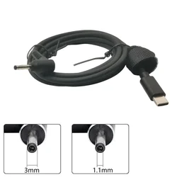 Type C to DC 3.0x1.1 3.0*1.1mm Male Plug Converter USB-C PD Charging Cable Cord for Acer Aspire Laptop Power Adapter Notebook PC