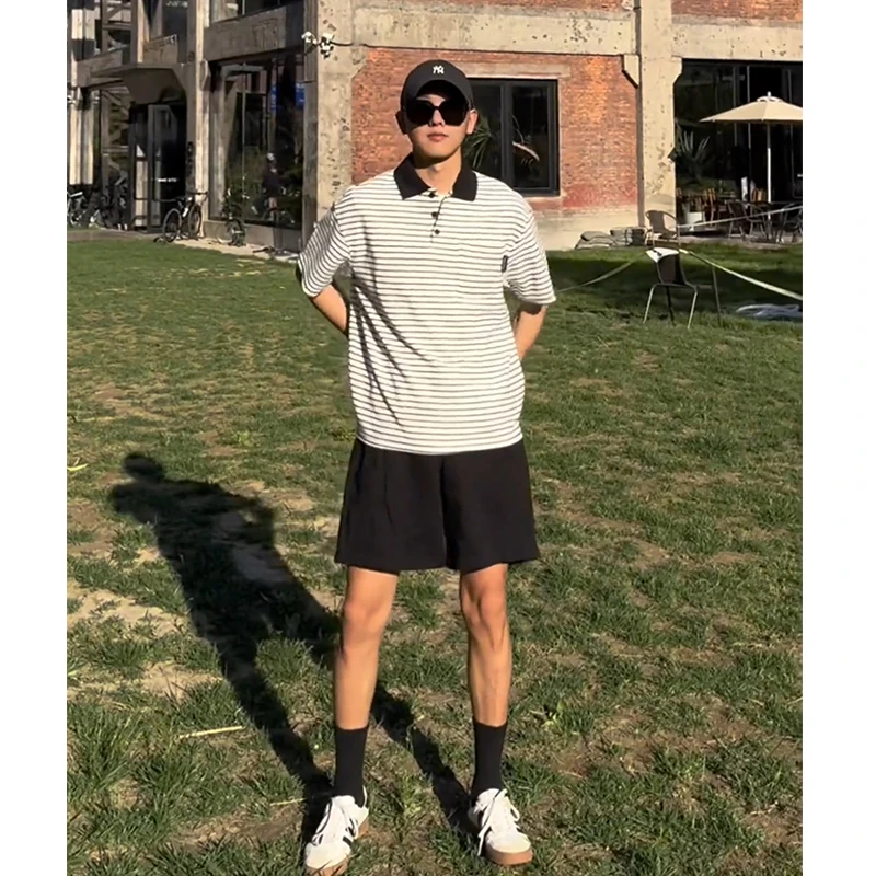 

Мужские летние тонкие дышащие брюки Cleanfit Ice Silk из американского нейлона, быстросохнущие, модные, прямого кроя, повседневные, длиной до колена