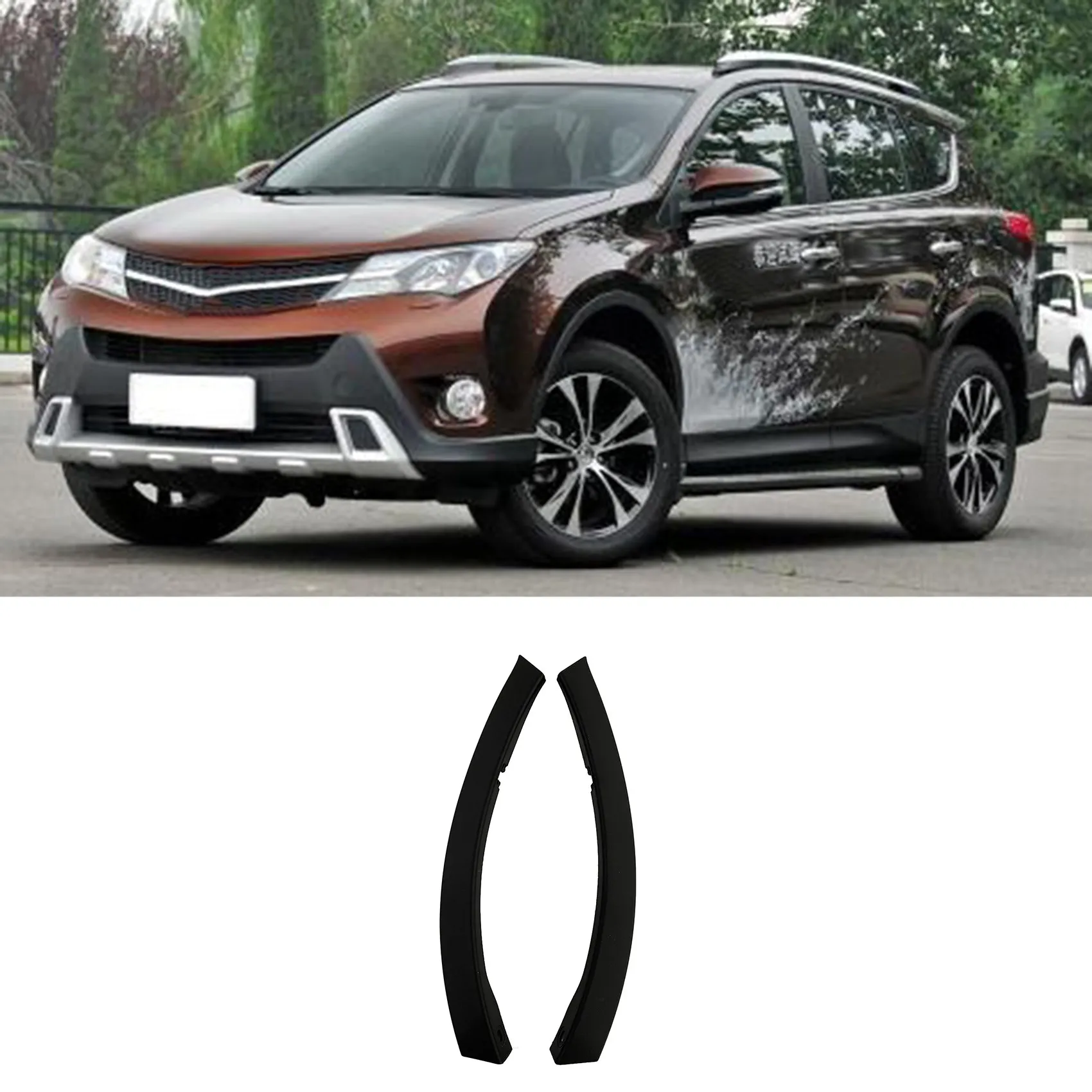 Front Bumper Wheel Fender Molding Trim 52112-0R040 52113-0R040 for Toyota RAV4 2013 2014 2015