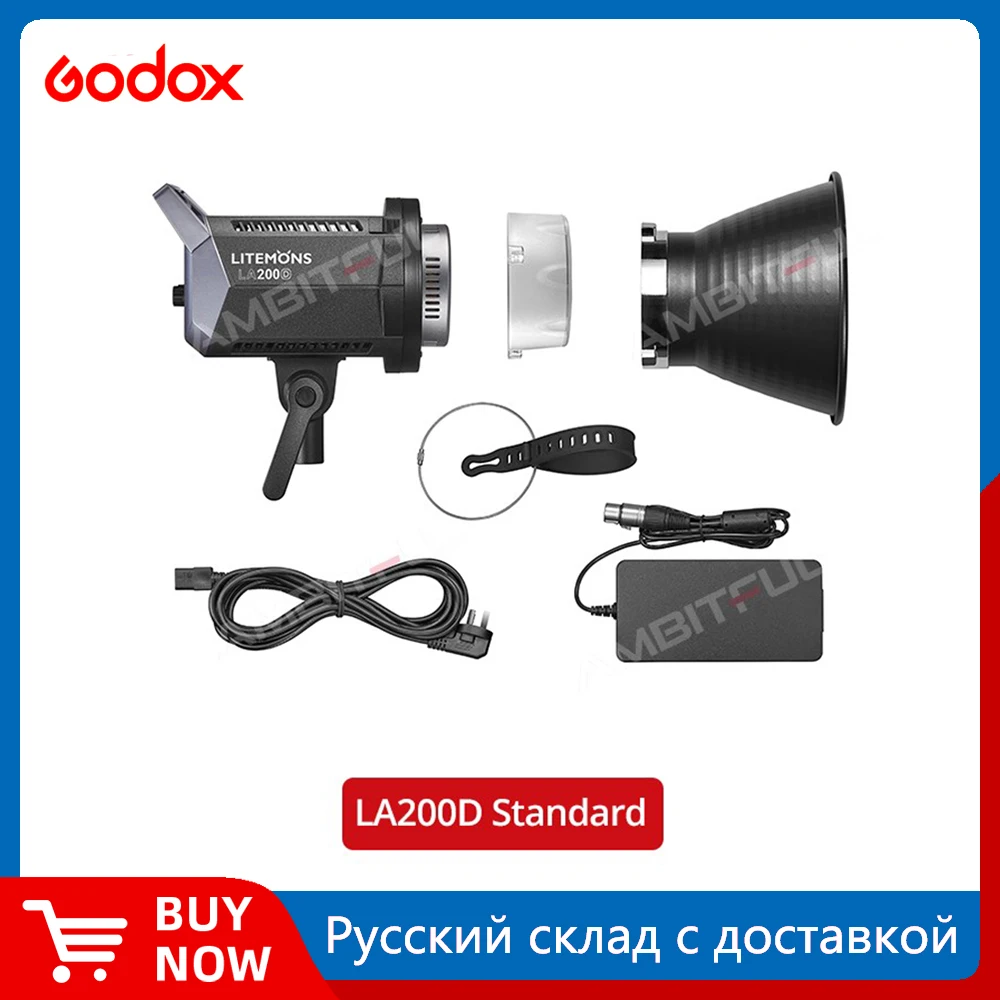 Godox LA150D LA150BI 190W LA200D LA200BI 230W LCD Panel LED Video Light Continuous Output +APP Control Bowens Mount Studio Light