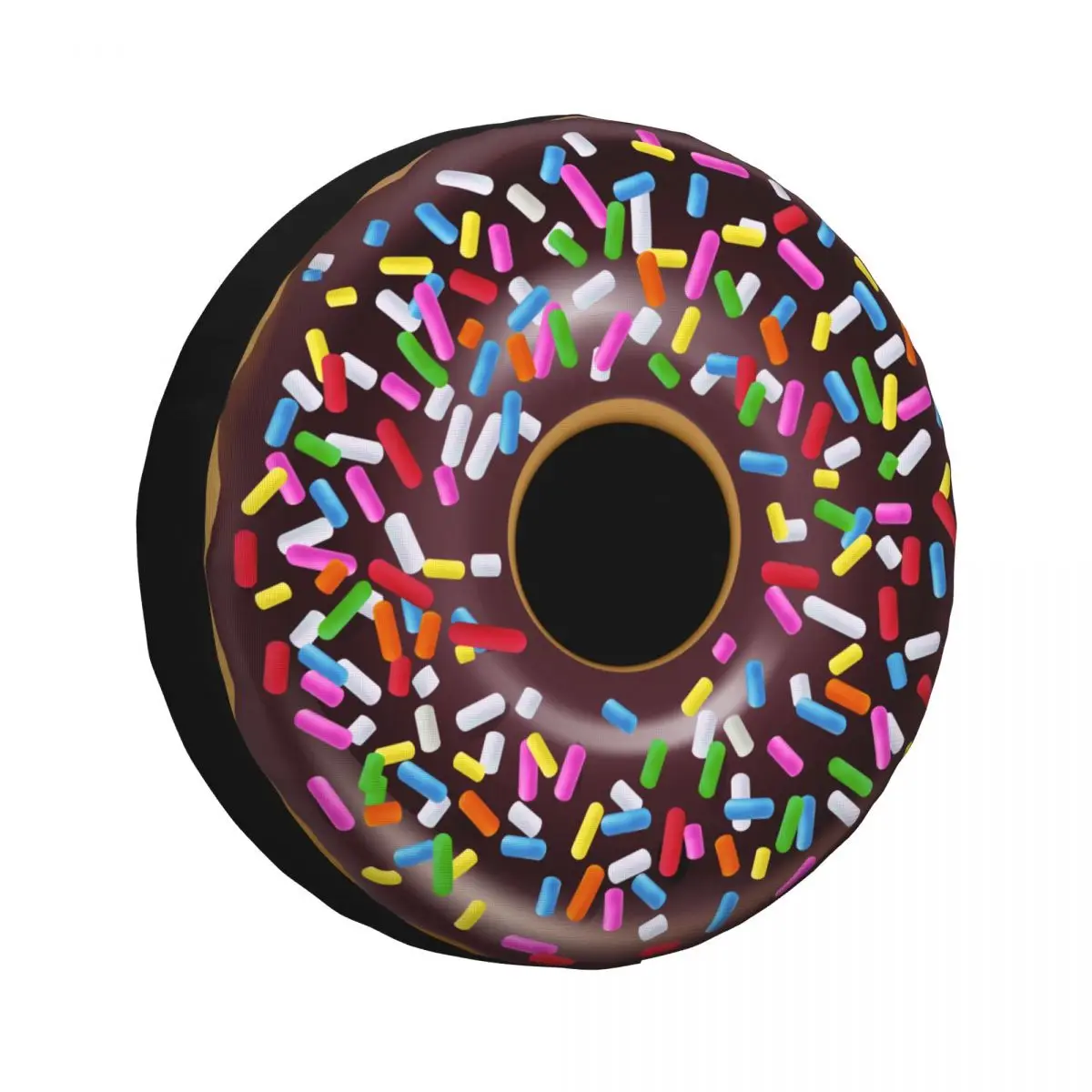 Chocolate Sprinkles Donut Spare Tire Cover for Mitsubishi Pajero SUV RV Car Wheel Protectors Accessories 14