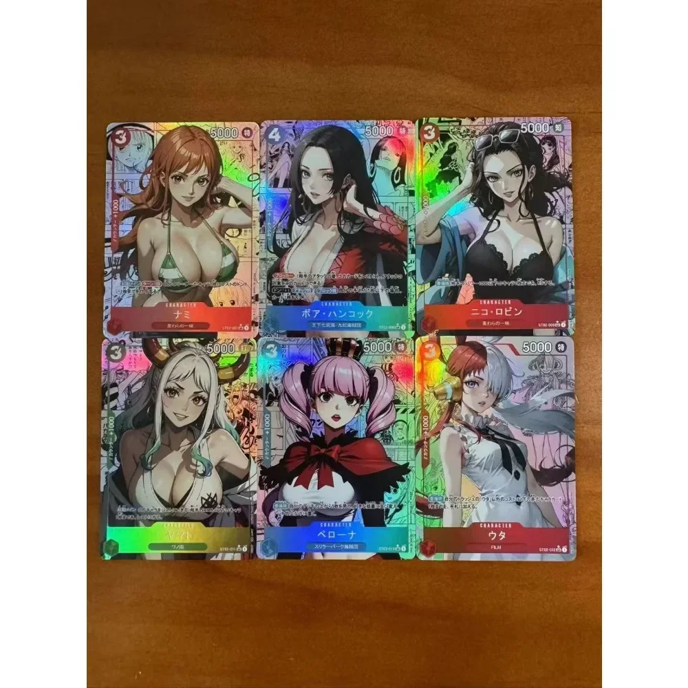 DIY ONE PIECE OPCG Original Homemade Flash Card  Anime Peripheral Game Collection Card Holiday Gift