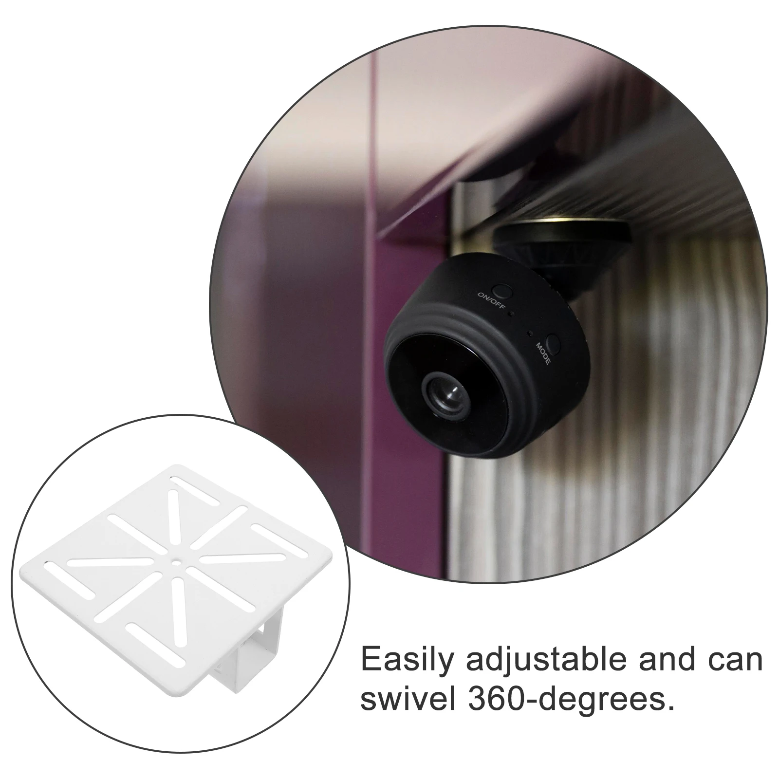 

Ball Machine Monitoring Bracket Support Camera Clamp Heavy Duty Mounting Cctv Holder Chassis
