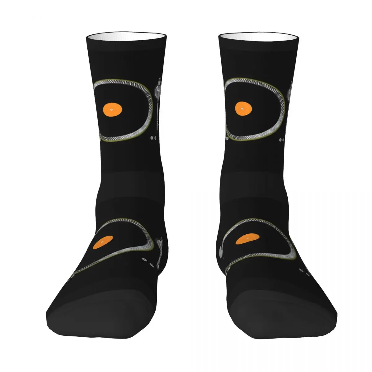 Music Record Player Socks Sports 3D Print Boy Mid-calf Sock