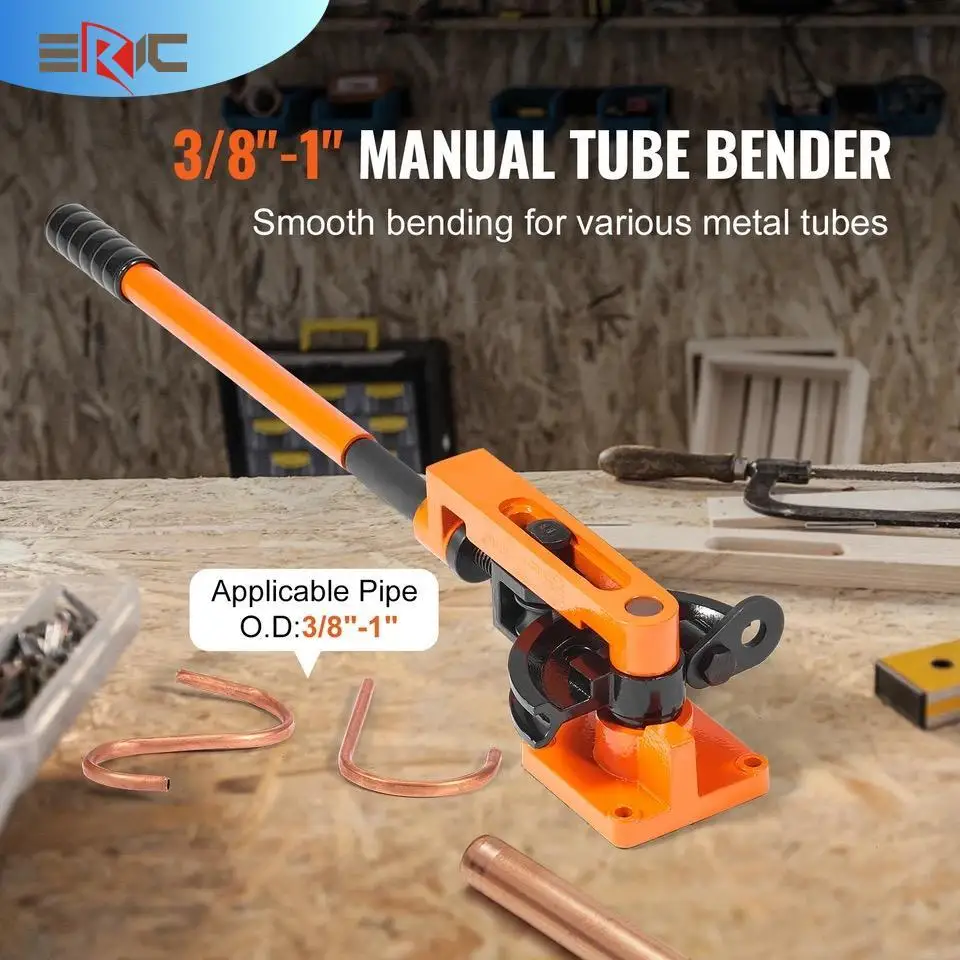 180 Degree  U Shaped Copper Pipe Bender  Machine Steel Tube Bending Tool 10mm-25mm Tubing Bender Thickness 0.8-2.0mm with 7dies