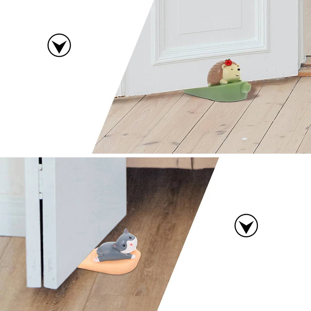 Butée de sol pour chats et chiens, 2 pièces, garde la porte ouverte, en vinyle Pvc robuste, maintient la porte en toute sécurité de la maison et du bureau