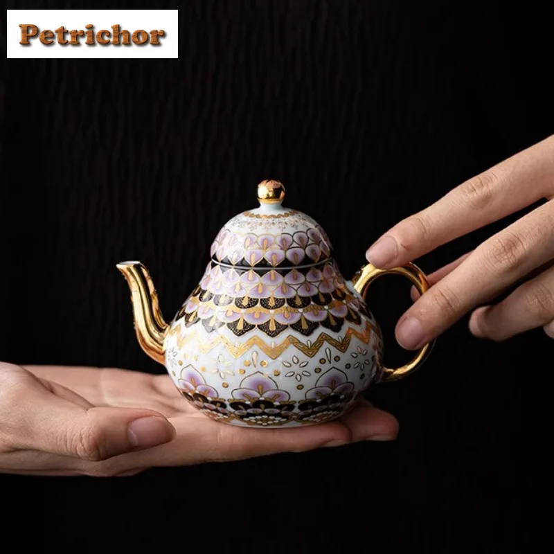 Dunhuang Mural Algae Well Tea Set Complete Set Elegant Set Of Cups Tea Ceremony Set Household Teapot And Tea Cup Set Cafes Gift