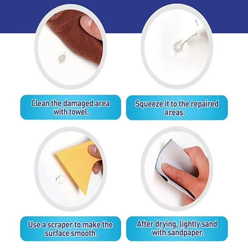 Waterproof Wall Mending Agent 250g Wall Repair Cream With Scraper Paint Valid Mouldproof Quick-Drying Patch Restore