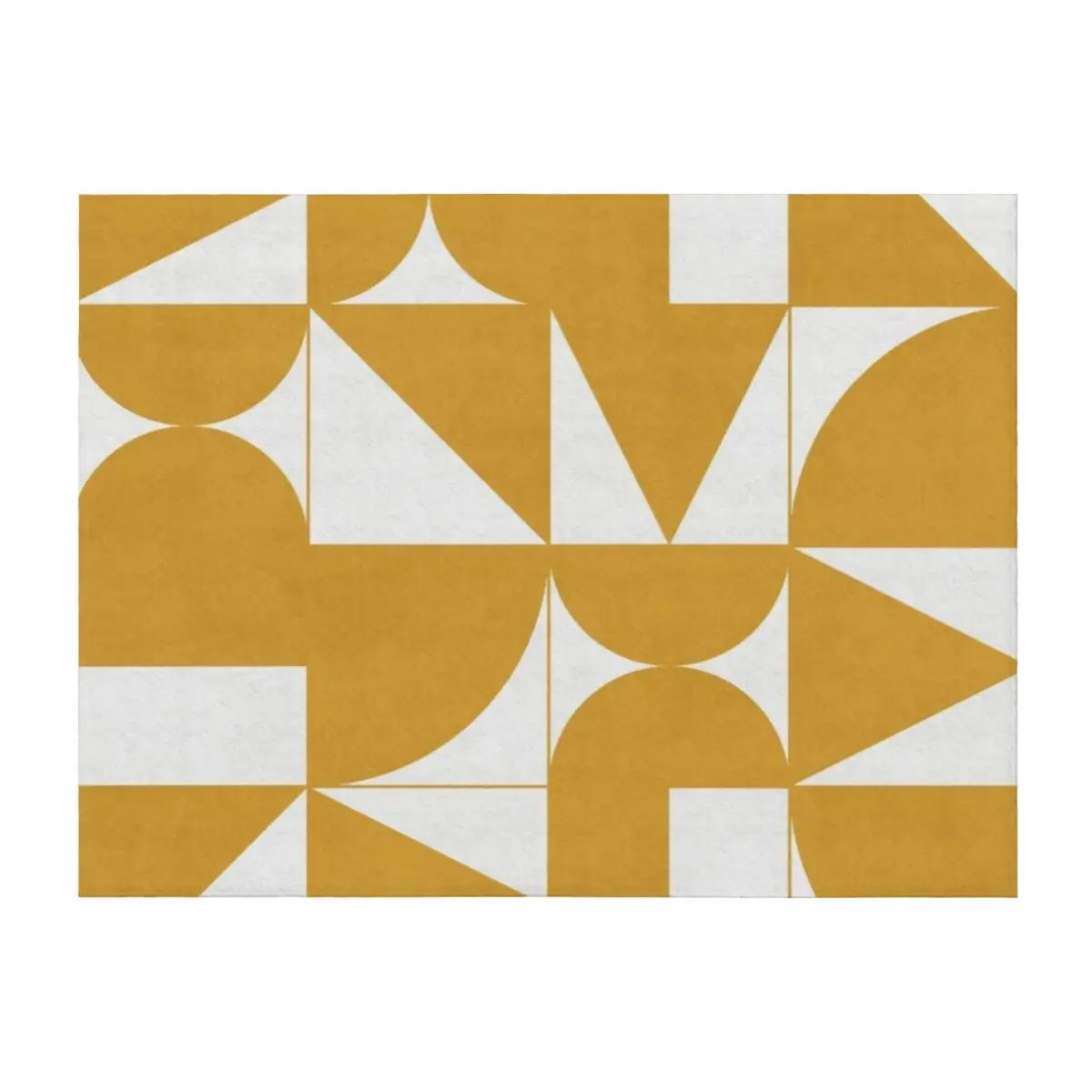 

My Favorite Geometric Patterns No.13 - Mustard Yellow Throw Blanket Soft Big Moving Tourist Winter beds Blankets