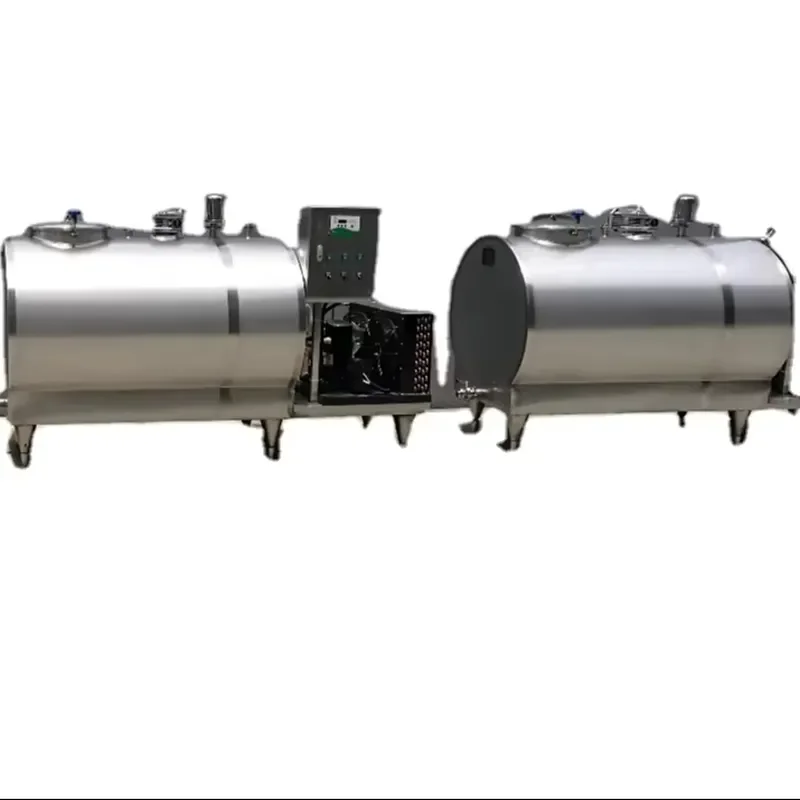 Automatic CIP Cleaning System Large Scale Dairy Farm Milk Storage Refrigeration Cooling Tank