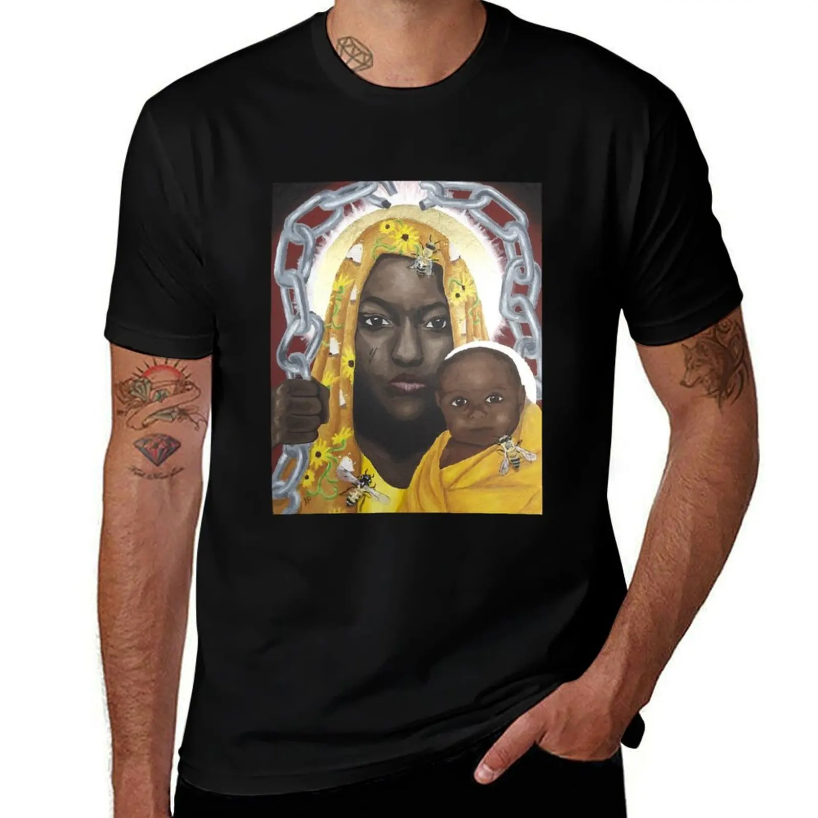 

Our Lady, Breaker of Chains T-Shirt tees graphics summer 2025 plain black t shirts men