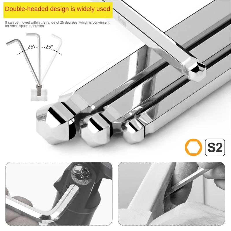 1pc Hexagon Allen Spanner Durable Ball End Allen Wrench Key S2 Hexagon Keys Hand Tools Kits 4mm 5mm 6mm 8mm 10mm 12mm 14mm