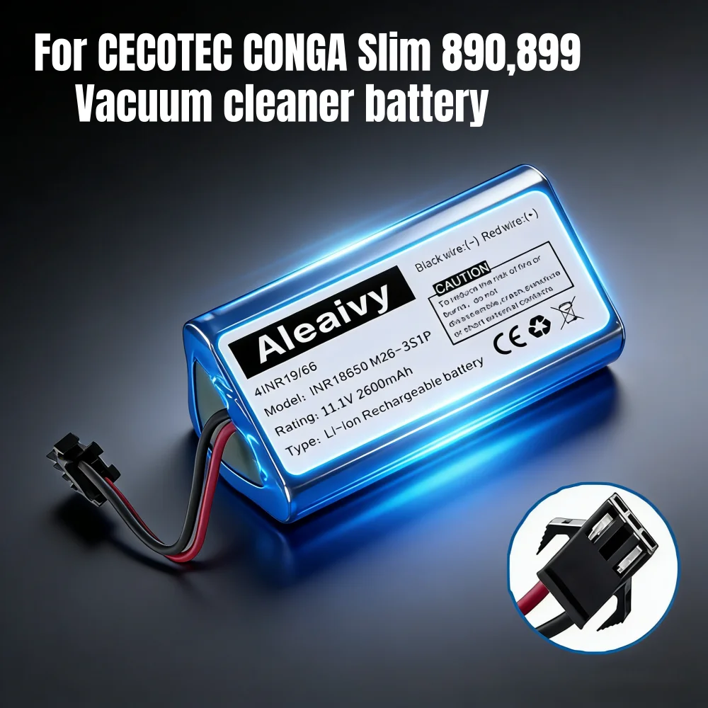 

Литиевая батарея 10.8V 11.1V 3500mAh 18650 для робота-пылесоса CECOTEC CONGA Slim 890, 899