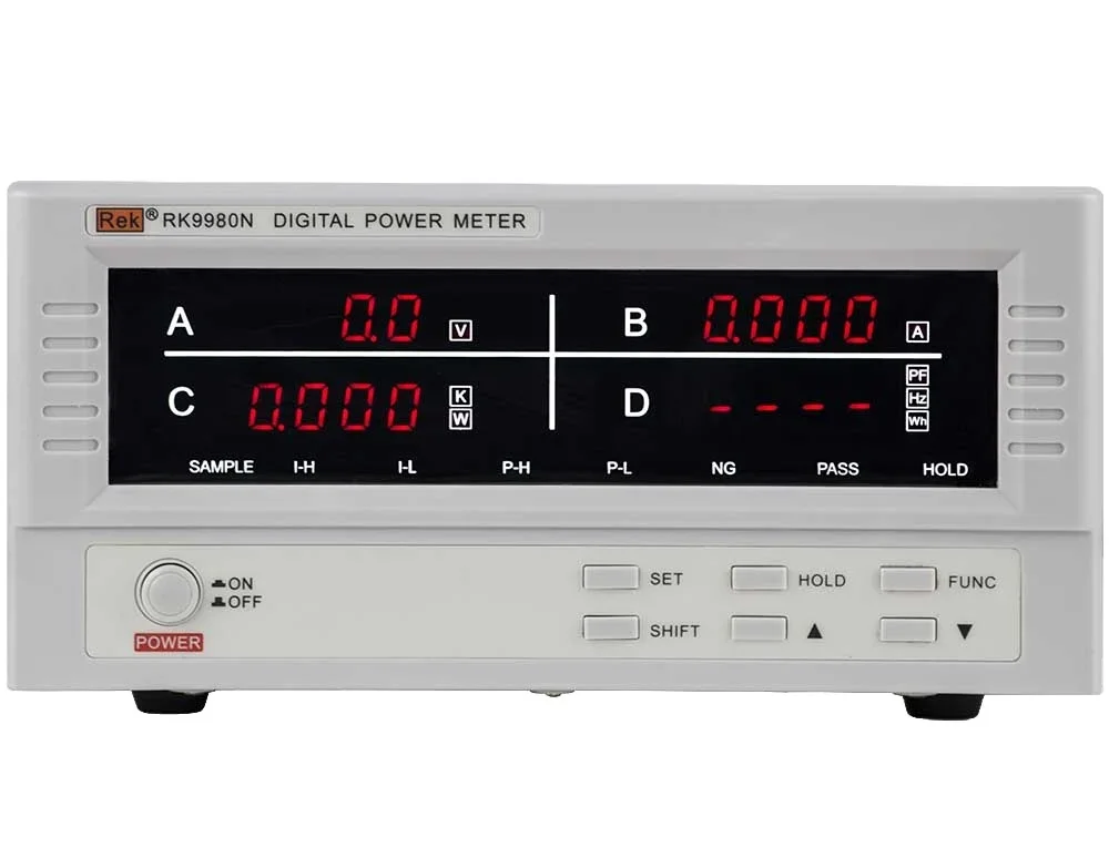 REK RK9980N Intelligent digital power meter electrical parameter tester 80A / 600V high-current electrical parameters meter 48KW