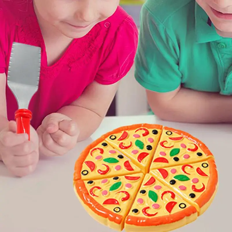Simulation kitchen toy pizza cutting set Food Educational Playset Interactive Pretend Play Cooking and Cutting Toys Kids Games