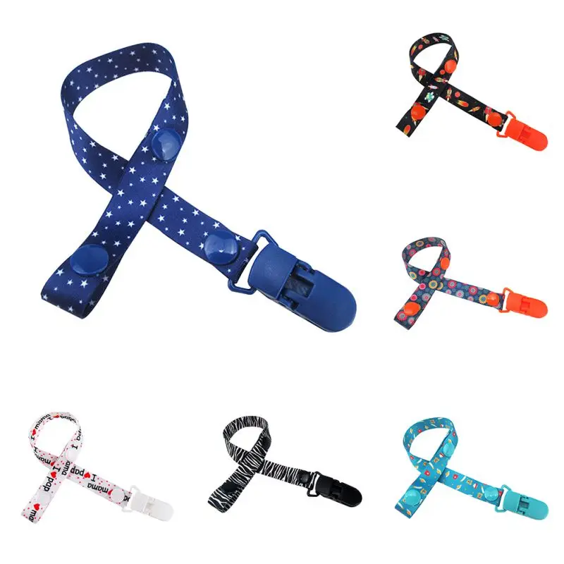 Baby Pacifier Clip Chain Adjustable Anti-lost Chain Rope Girls Boys Soothe Nipple Teeth Toys Holder Nipple Anti Dropping Clamp