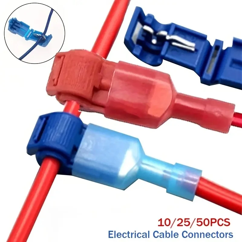 50pcs Quick Electrical Cable Connectors Lock Wire Terminals for Electric Connections, Fast Lead Terminal Connector image 4