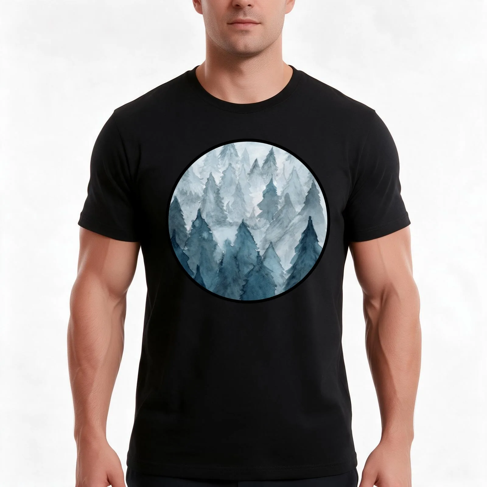 Clear Winter T-Shirt, Summer Casual Cotton Tee, Oversized Streetwear Tops, Vintage Graphic Print, Loose Fit Short Sleeve