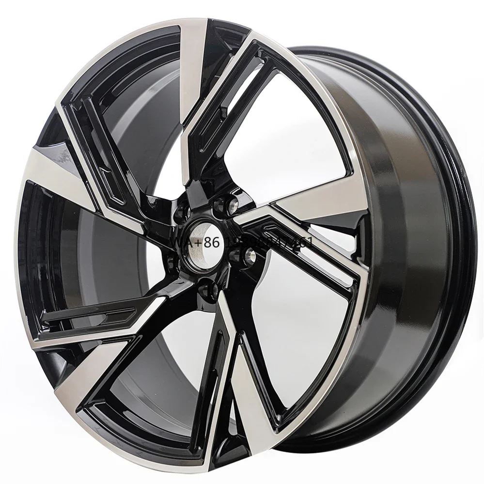 

19 RS6 Style Forged Alloy Wheels Black Machined RS6 Style Rims New Condition for Audi 35mm ET