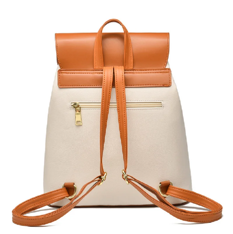 New Luxury Fashion Brand Backpack Women Leather Large Capacity Shoulder Bags School Bag for Girls Leisure Travel Backpacks