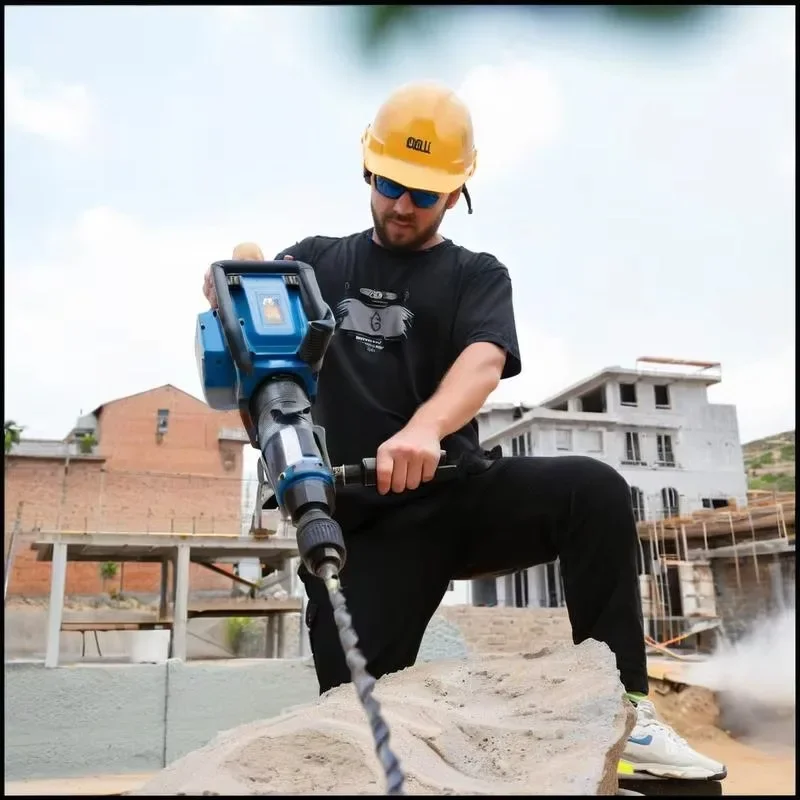 China Jack Hammer Gasoline Splitting Rock Drilling Oil Demolition Hammer Rotary Hammer Drill Machine