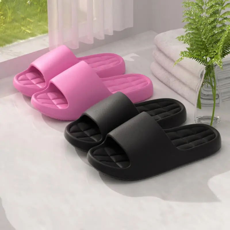 Couple's Lightweight EVA Indoor Slippers Summer 2026 Plus Size 45 Soft Home Slippers Non Slip Bathroom Shower Slides for Women view 5