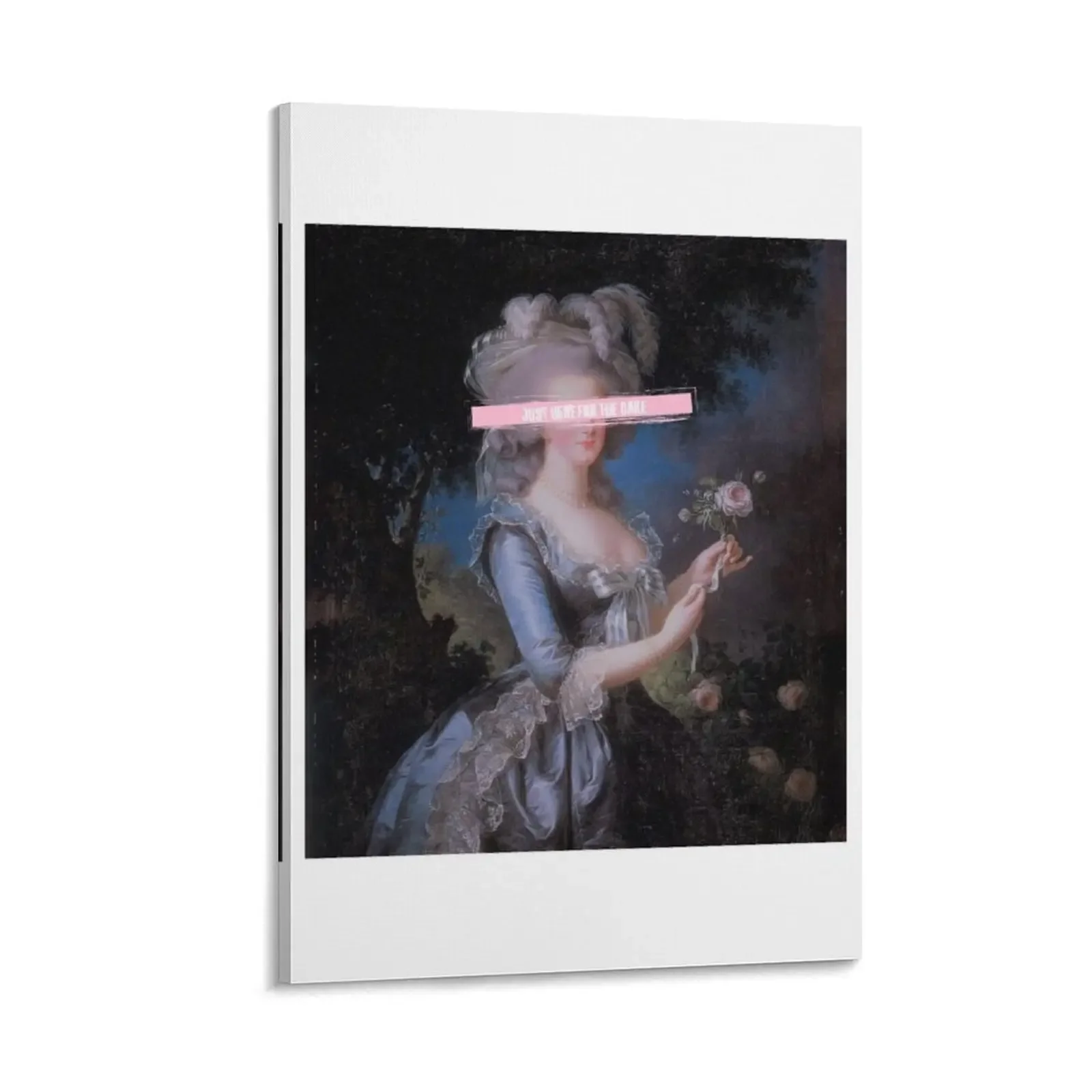 

Marie Antoinette Just here for the cake Canvas Painting Decoration for home wall art cute room decor