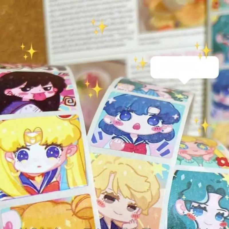 Tsukino Usagi Pretty Guardian Sailor Moon Kawaii Sealing Sticker Water Cup Sticker Luggage Compartment Hand Account Decoration