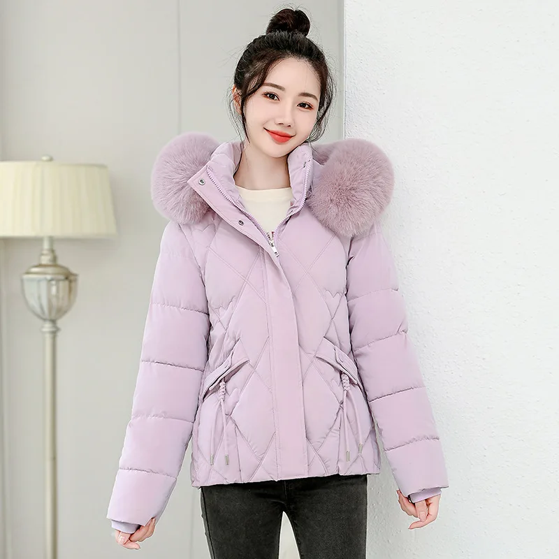 

Женские парки с капюшоном и длинными рукавами, однотонная парка, куртки на молнии, ветровка, свободная посадка, повседневная зима 2025 года, на пуговицах