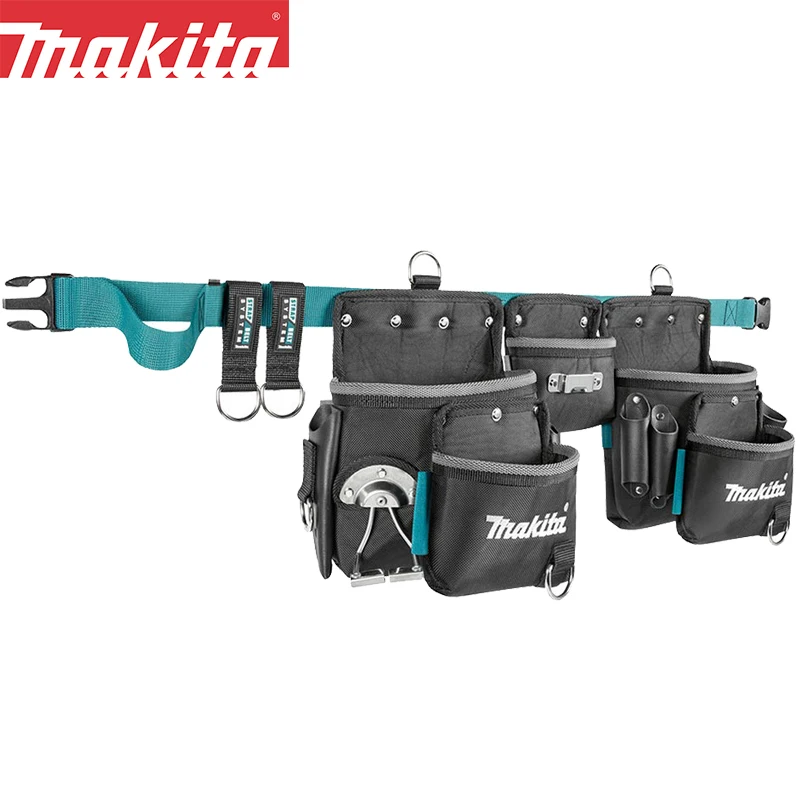 Makita E-15229 Tool Belt Set 3 Pouch Electrician Maintenance Multifunctional Champion Waistpack Storage Bag