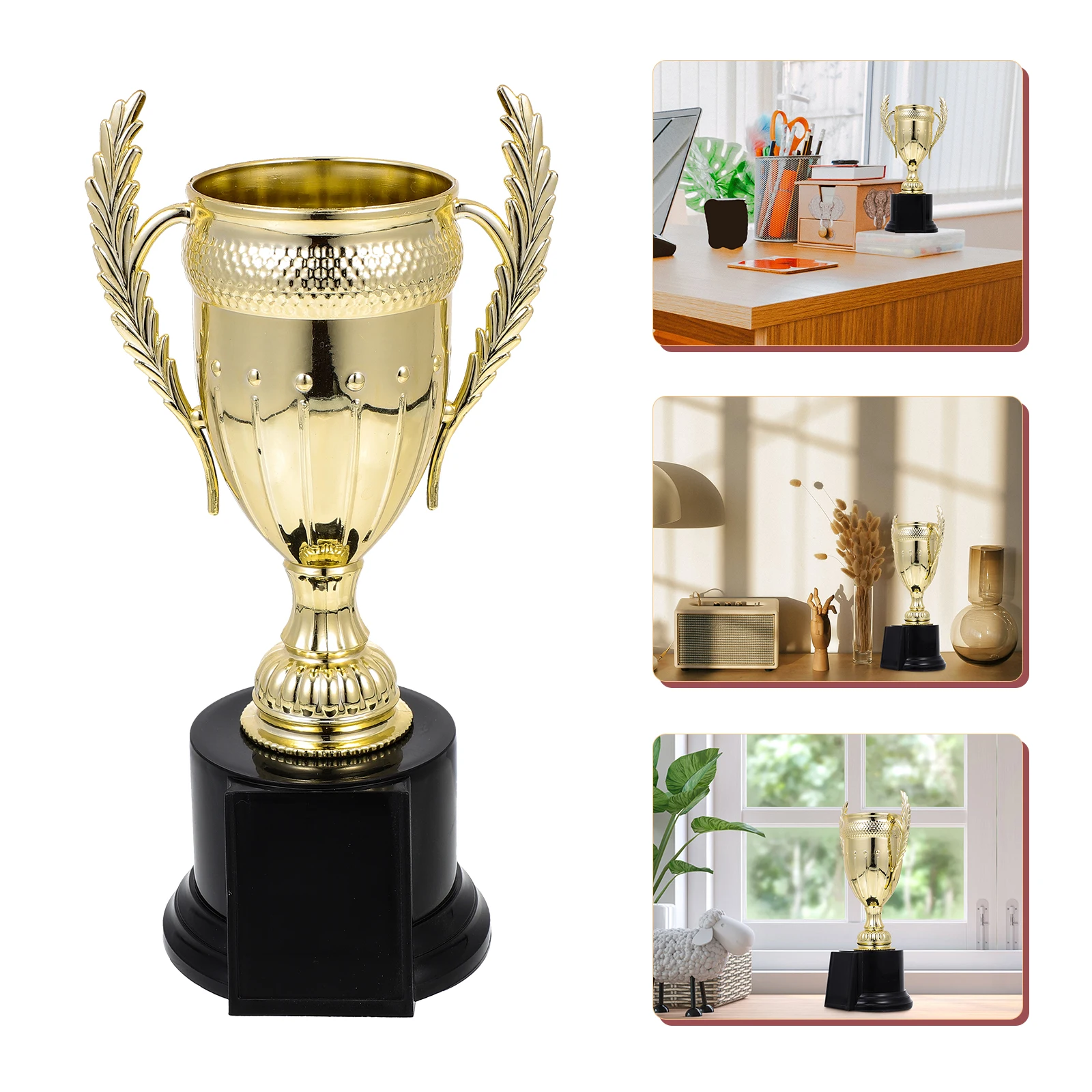 

1pcs Children Trophy Award Big Golden PVC Durable School Competition Kindergarten Game Supplies Honor Gift Plastic