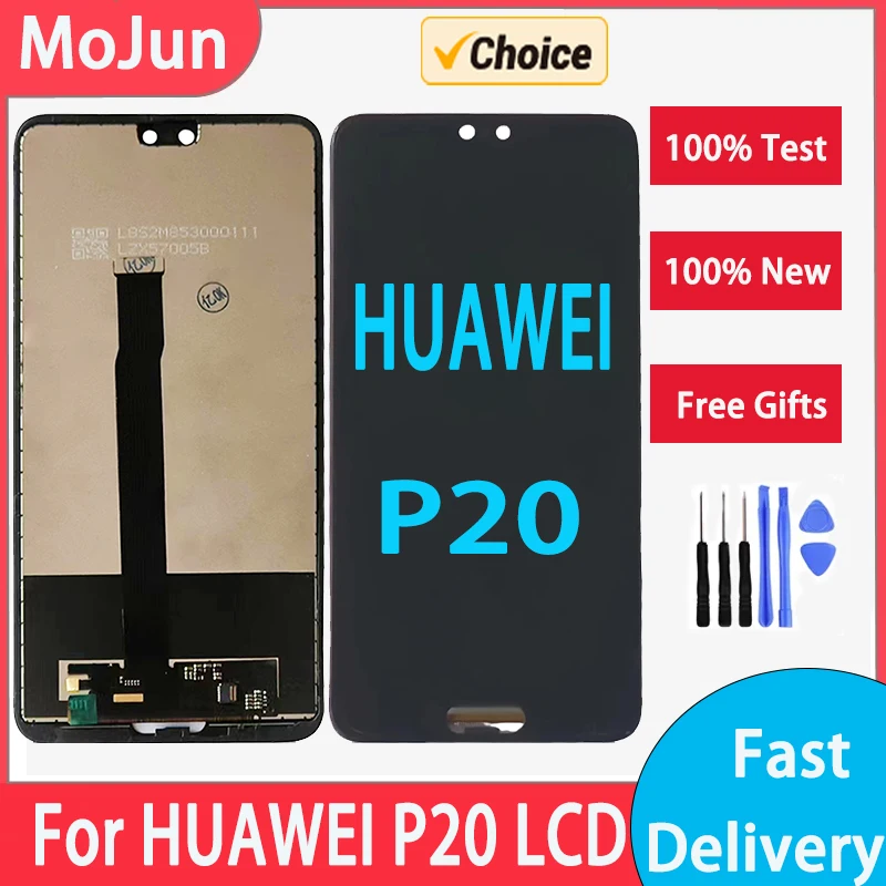 Wyświetlacz LCD do HUAWEI P20 wyświetlacz LCD ekran dotykowy Digitizer zgromadzenie do wymiany ekranu LCD HUAWEI P20