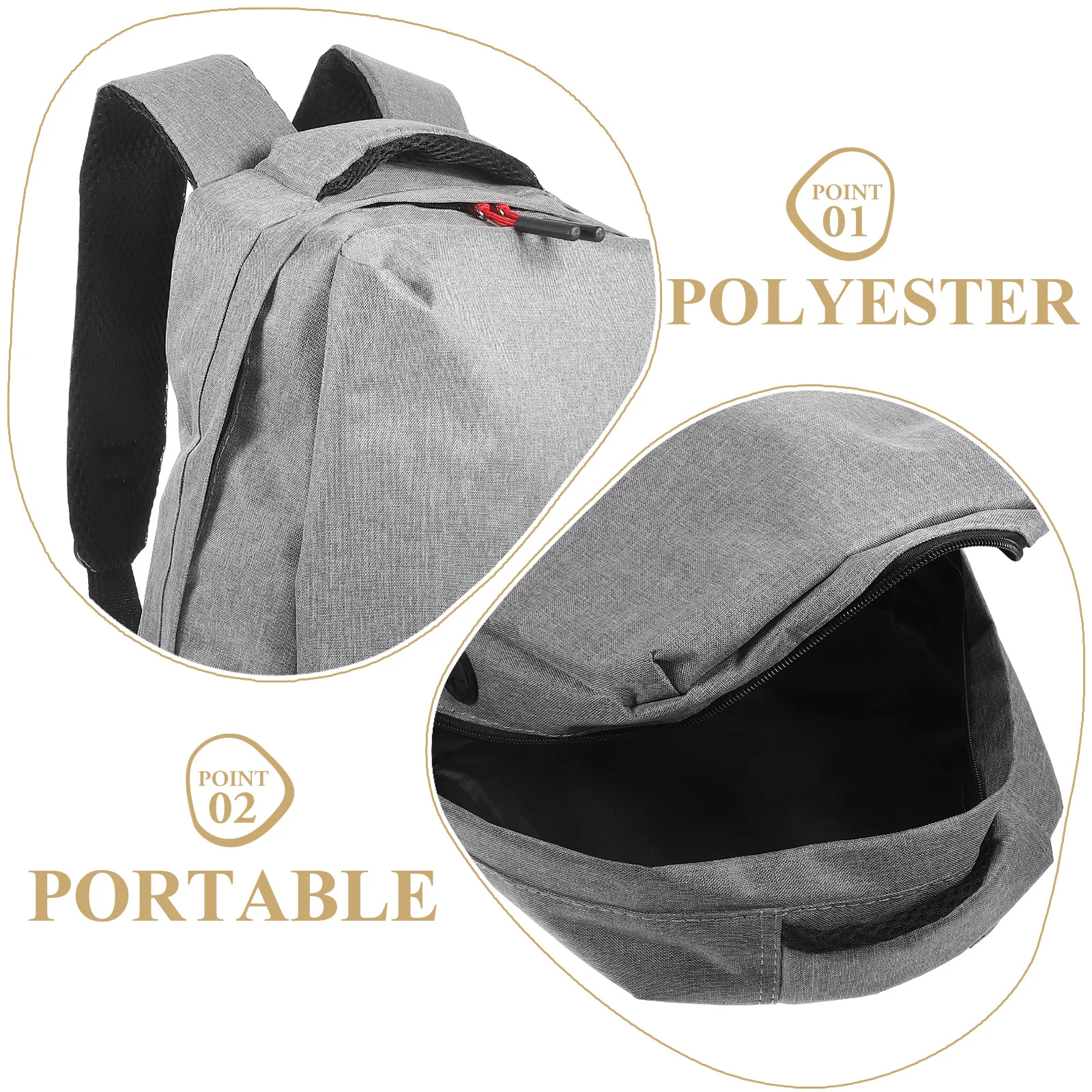 

2Pcs High Quality Outdoor Travel Backpack Large Capacity Computer Bag Adjustable Shoulder Strap Office Work Storage Bag