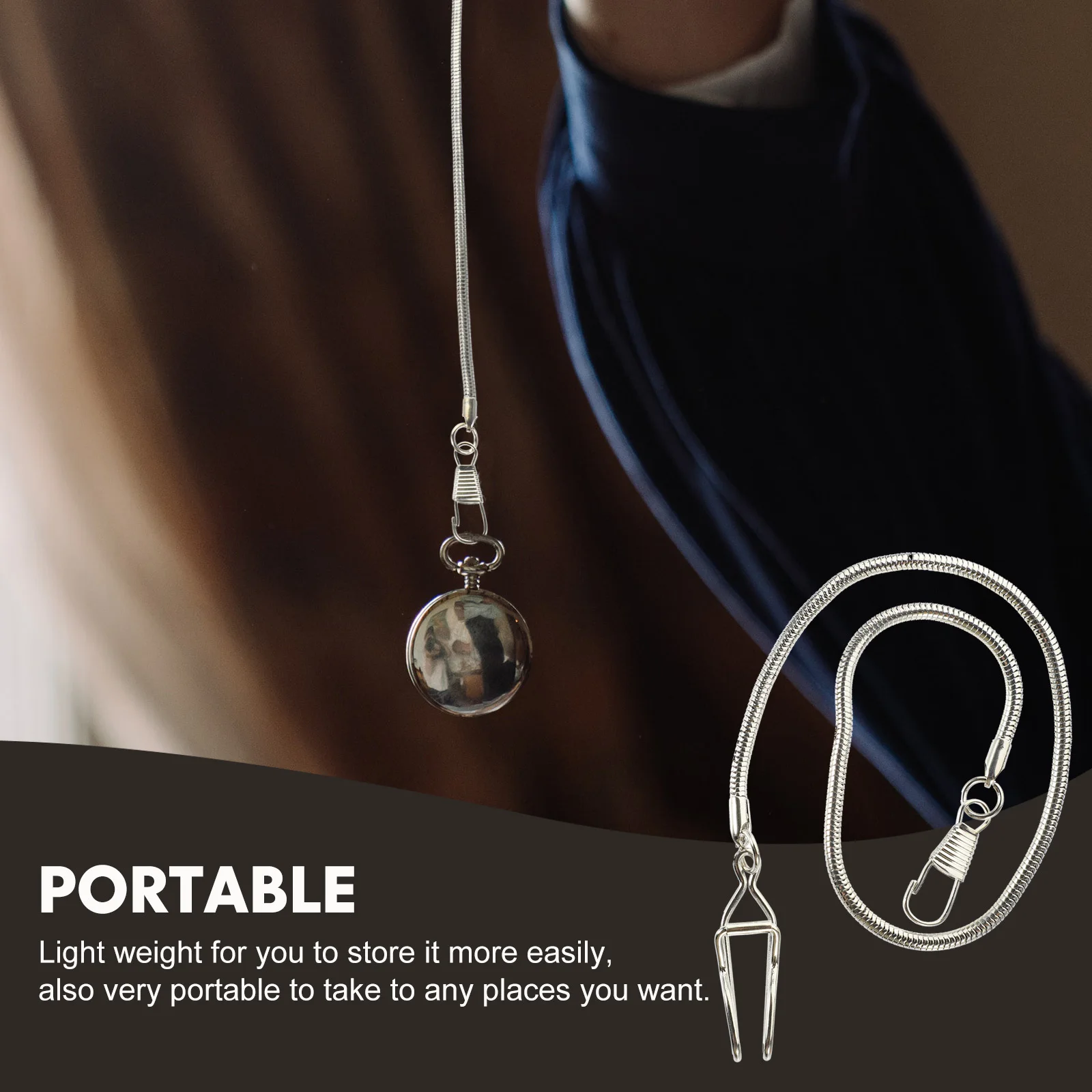 سلسلة سبائك معدنية لخمر مشبك طويل سلسلة الجيب ساعة ريترو لوازم قلادة صنع سلاسل سلاسل ساعة الجيب سبيكة #5