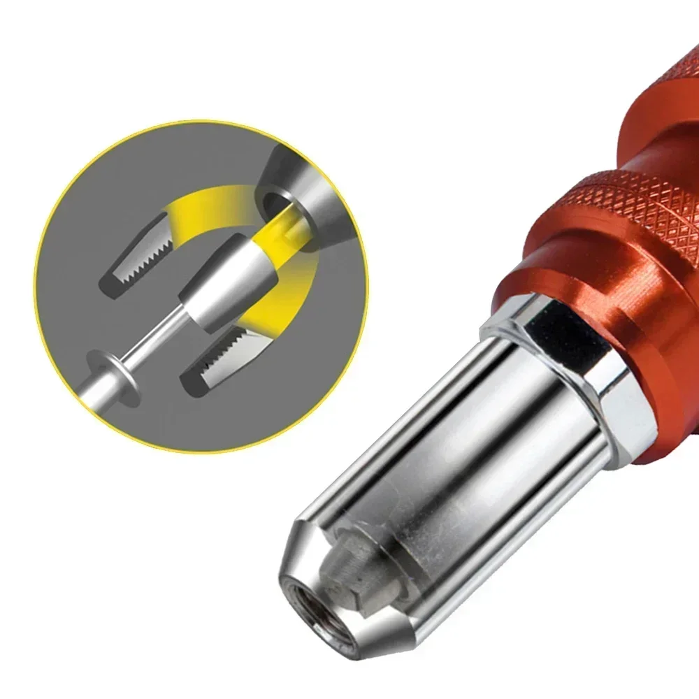 Ferramenta De Adaptador De Broca De Rebite Elétrico, Pistola De Rebite, Pistola Elétrica, Bit Cego, Conversão De Metal, Shell