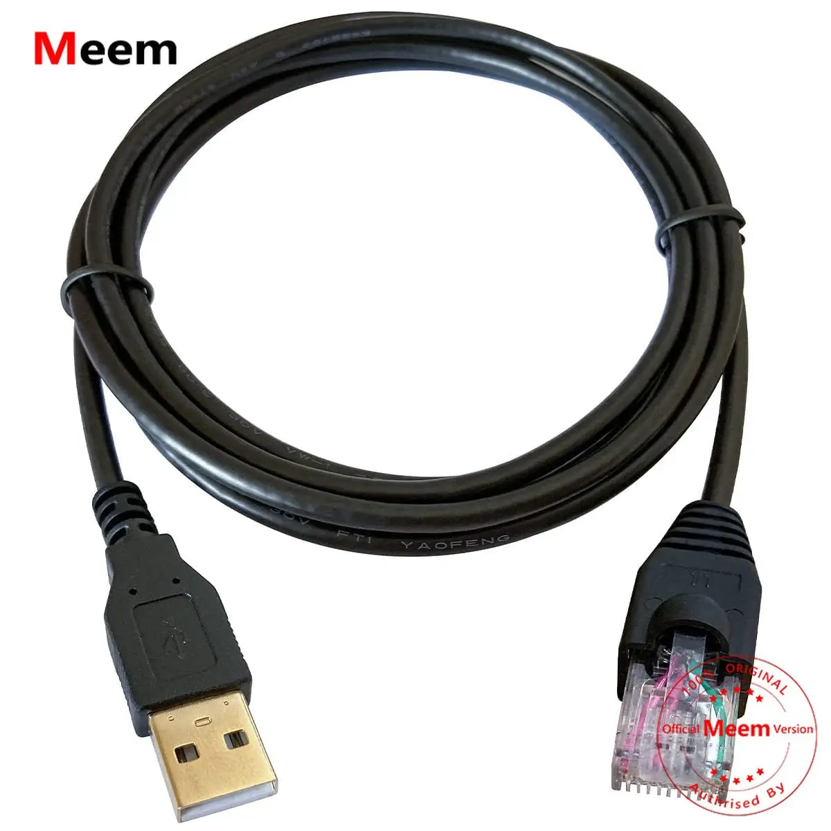 USB To RJ50 Console Cable AP9827 For APC Smart UPS 940-0127B 940-127C 940-0127E With Molded Strain Relief Boot
