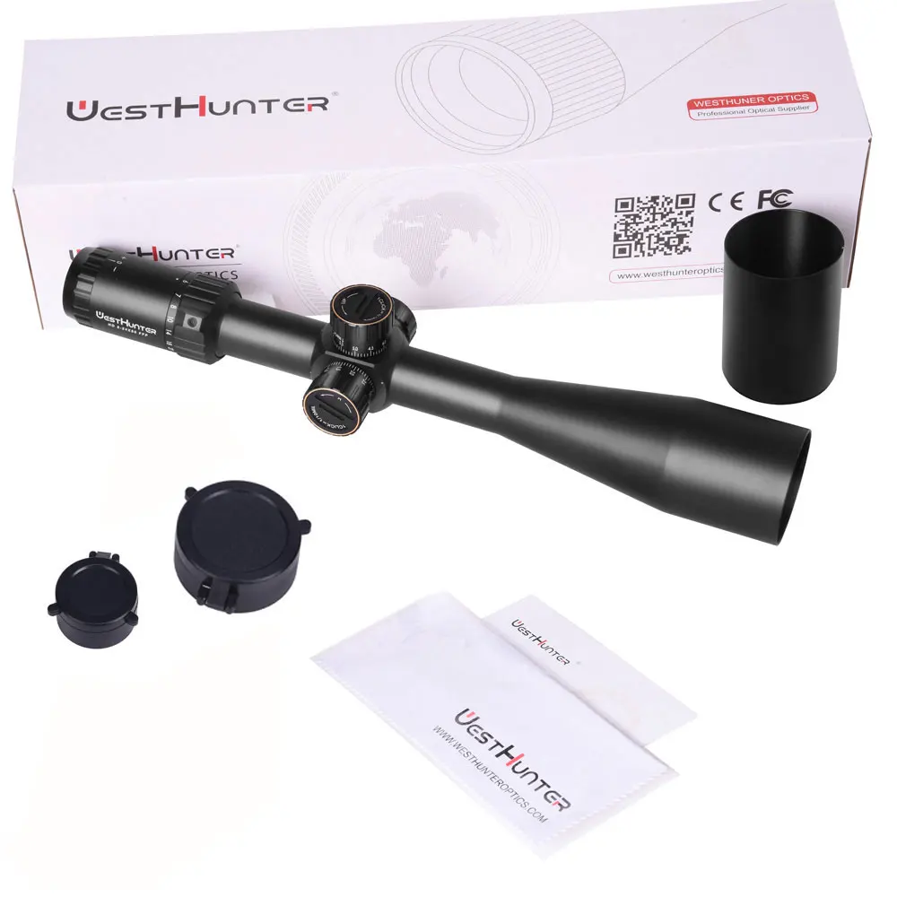 Imagem -05 - Westhunter-long Range Ópticas Vistas Caça Riflescopes Primeiro Plano Focal Bloqueio Reconjunto Roda Parallax hd 624x50 Âmbito Ffp