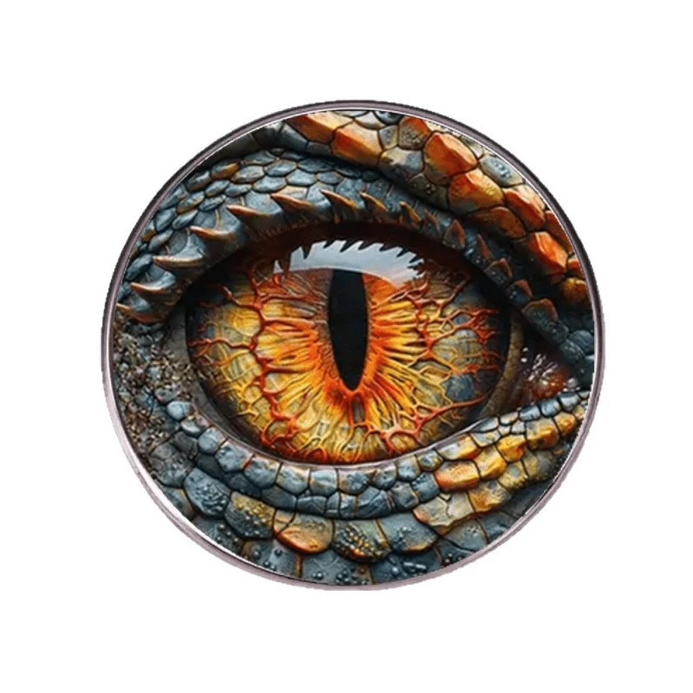 Simulated Dragon Eye Curved Surface Drop Glue Brooch Mighty Dark Resin Business Dress Pin Suits Coats Decorative Accessories