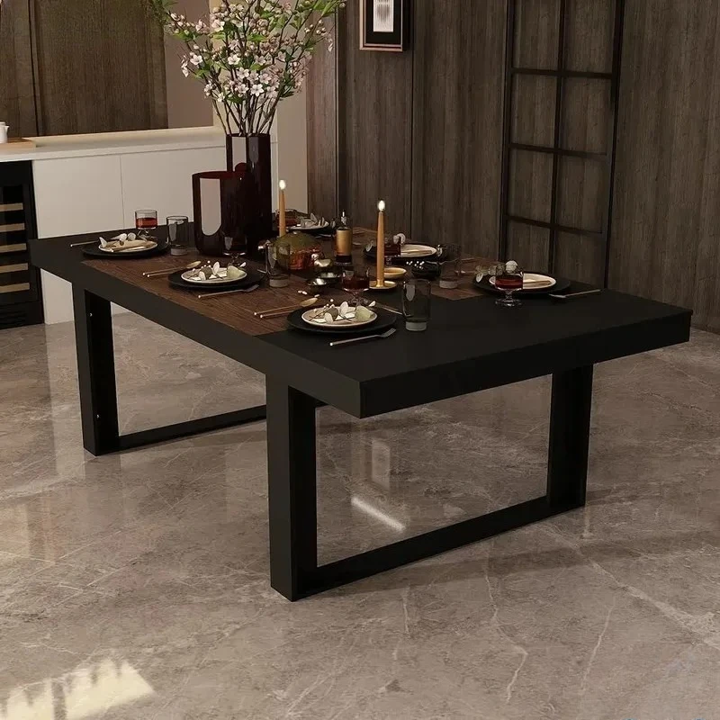

Modern Rectangular Dining Table for 8-10 People, Spacious Kitchen or Conference Table, Sturdy and Scratch Resistant