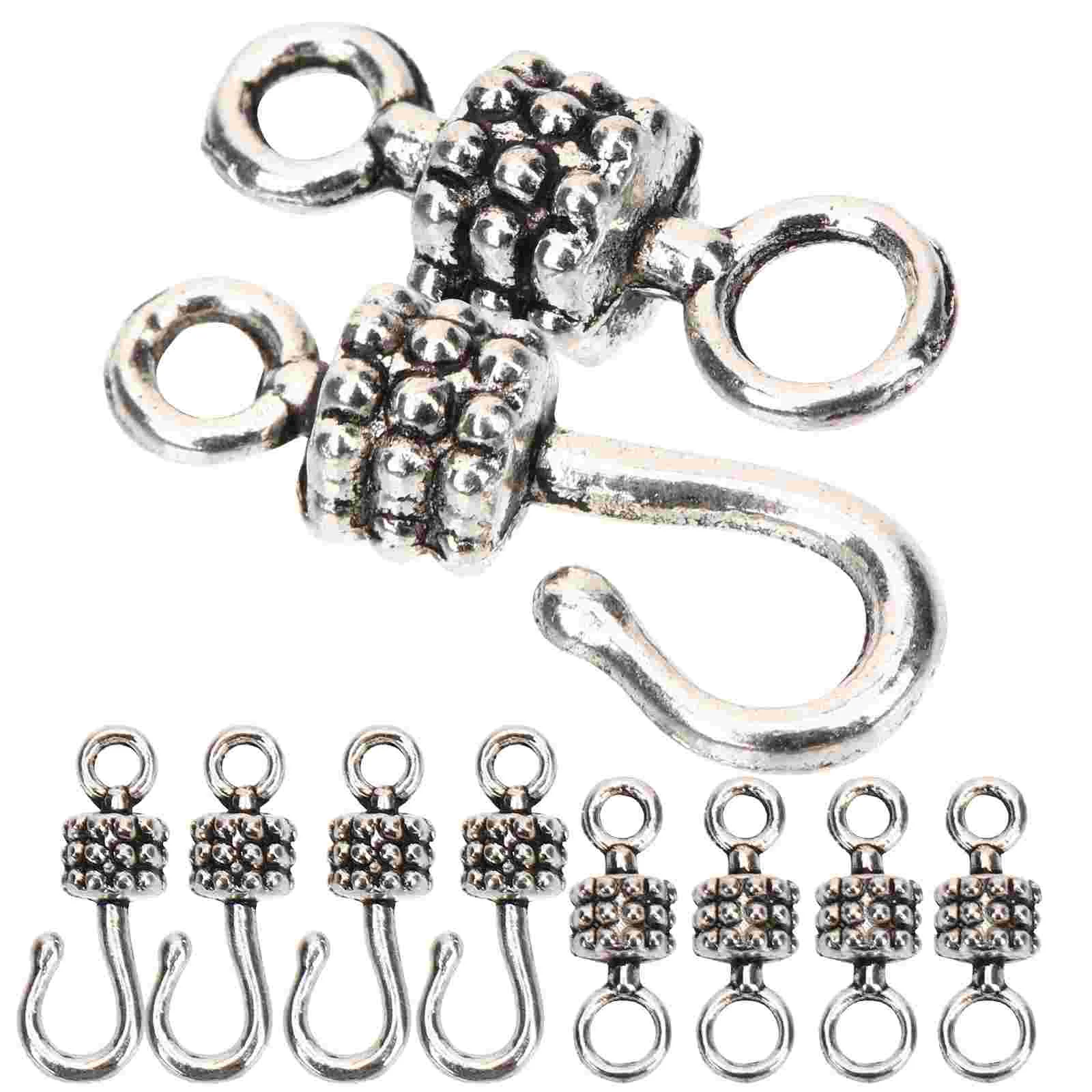 20 Pairs Necklace Clasp Bracelet Connector Extender Alloy Spacers for Bracelets Jewelry Clasps Making