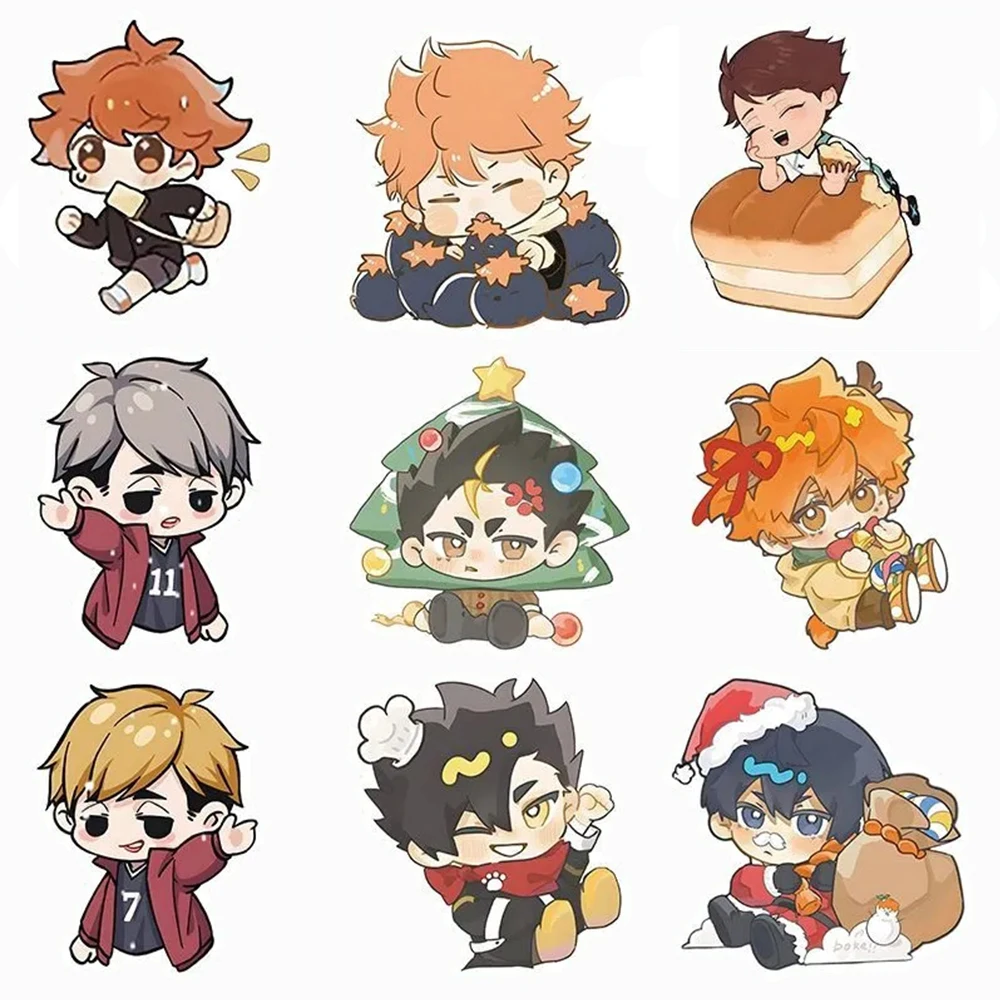 10/30/60 قطعة كارتون هايكيو!! ملصقات لطيفة لصائق DIY للدراجات النارية والأمتعة وحقيبة السيارة والدراجة الرائعة والكرة الطائرة ملصق أنيمي لعبة أطفال #6