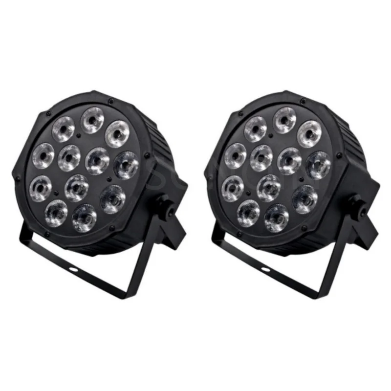 

The Best Quality Aluminum Alloy LED Flat Par 12x12W Lights RGBW LED Lighting DMX512 Disco Lights Professional Stage DJ Equipment