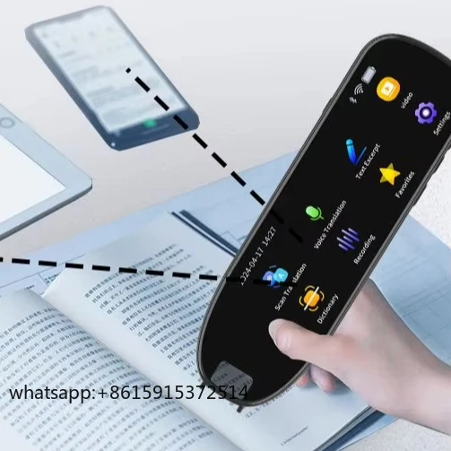 TLCRETE مترجم ذكي يتحدث القراءة القلم الماسح الضوئي الرقمي القلم لغة مترجم جهاز مع قاموس مترجم GPT الصوتي