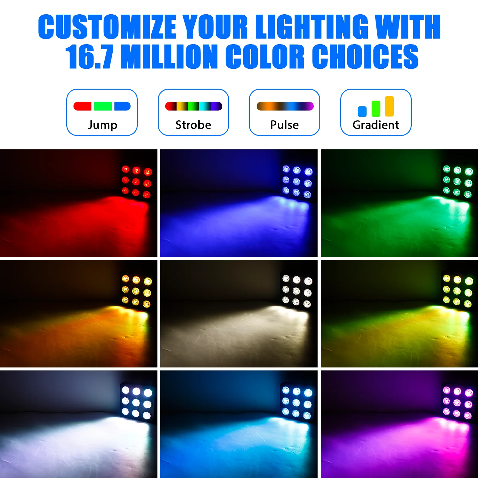 DayFlicker 4 قطعة أضواء الاسمية 90 واط الاسمية Uplights RGBW اللون مختلط شعاع الإضاءة DMX512 التحكم ستروب لملهى ليلي DJ حفل زفاف #4