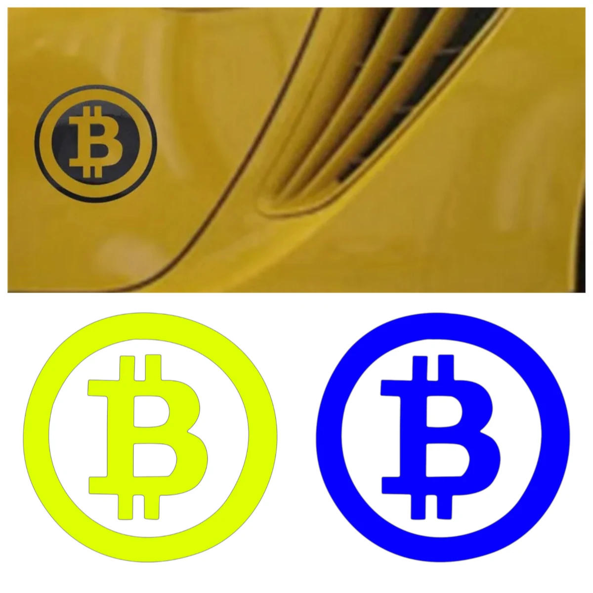 

Large Bitcoin Car Sticker Cryptocurrency Blockchain Freedom Sticker Car Window Decal