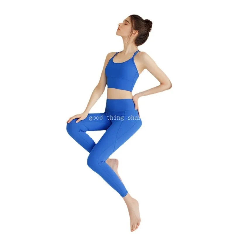 Yoga Clothes Suit Women's Beauty Back Sexy Fashion Slimming Hip Raise Pilates Sports Fitness Vest