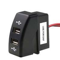 Car Dual USB Charger 5V 2.1A Car USB Power Socket Car Accessories for DAF Truck DAF 95 XF XF 106 105 95 CF